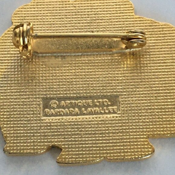 Artique Ltd Barbara Lavallee Enamel Pin Brooch Cloisonne Inuit Women Friendship - Picture 3 of 7